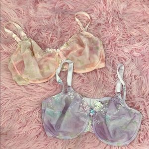 2 TOWN and COUNTRY by Lunaire Bras 38DD vintage